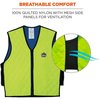Ergodyne Evaporative Cooling Vest, Embedded Polymers, Zipper Closure, Lime, XL EGO12535
